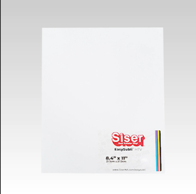 Vinil Textil Sublimable Siser EasySubli Heat Transfer Vinyl, 11" X 16.5" Sheets 15 Pack Compatible Htv Full Color Transfers T Shirts Accessories Cpsia Certi Sublimation Printer
