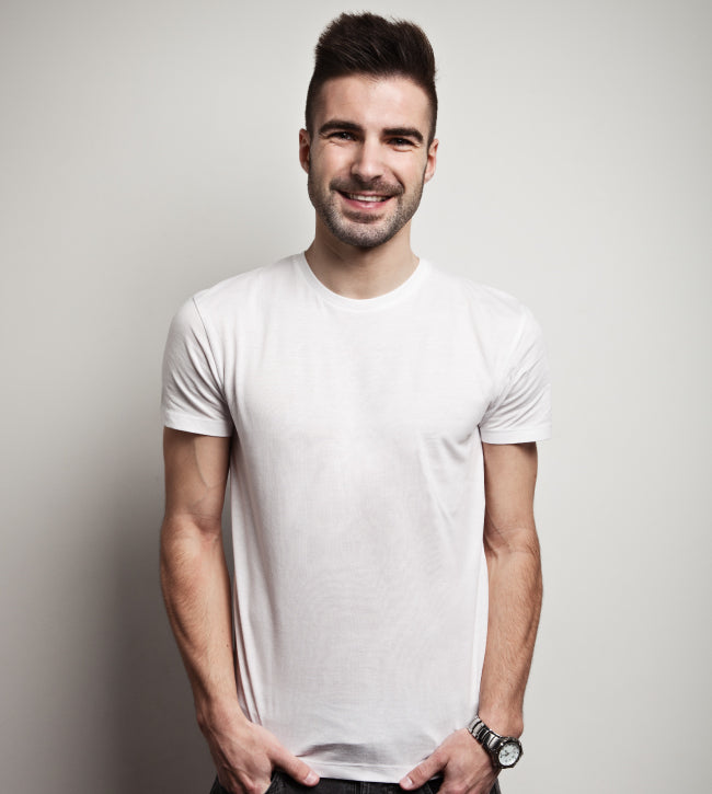 Men's White Sublimation T-Shirts – 100% Polyester Cotton