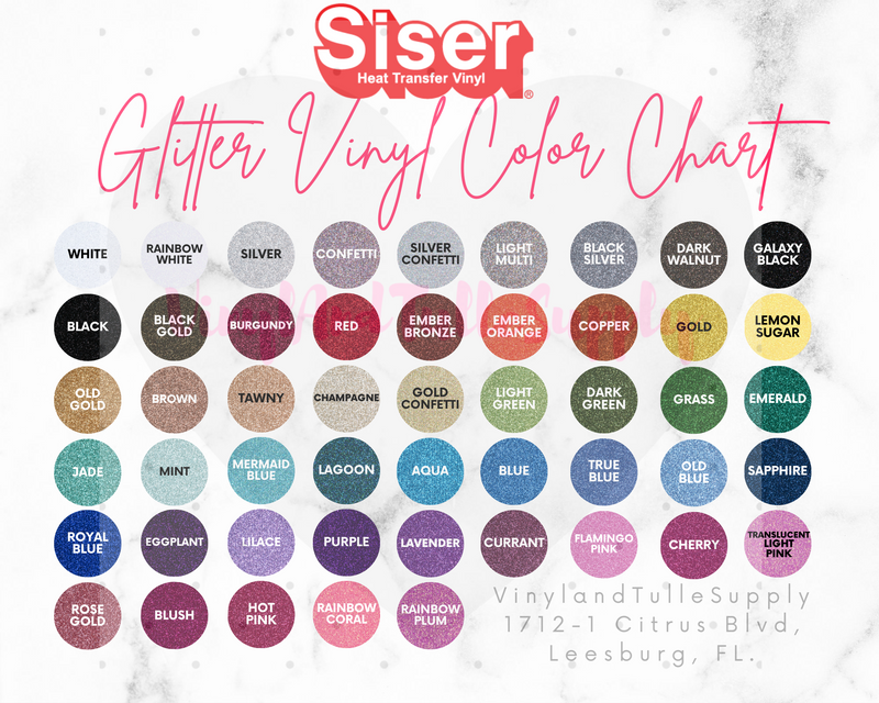 Siser Glitter HTV 12" | Heat Transfer Vinyl | Tiktok Shop