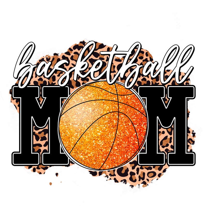 Direct to Film Transfer - Basketball Mom Leopard
