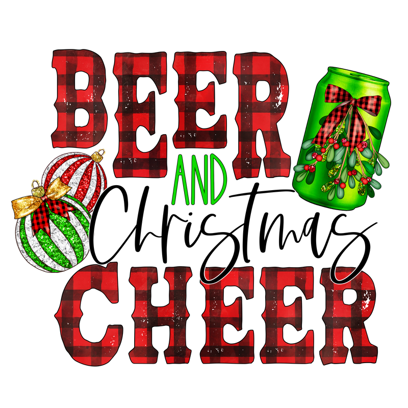 Direct to Film Transfer - Beer & Christmas