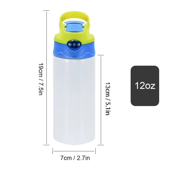Sublimation Water Bottle Flip Top 12oz