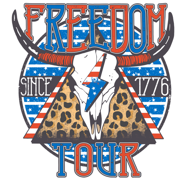 Direct to Film Transfer - Vintage Freedom Tour 1776