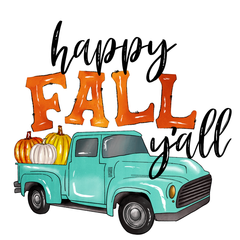 Direct to Film Transfer - Happy Fall Y'all Truck