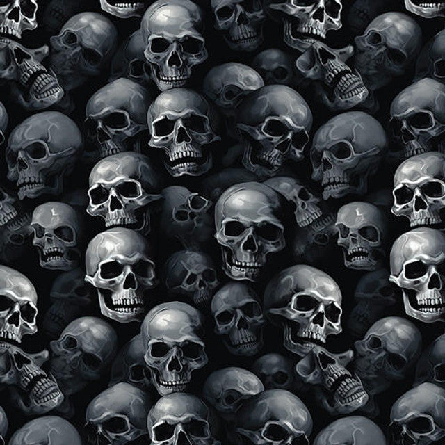 Spooky Skulls 12" Pattern Heat Transfer Vinyl | Printed HTV