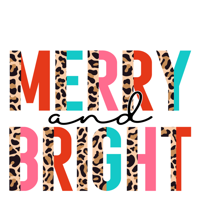 Direct to Film Transfer - Merry & Bright