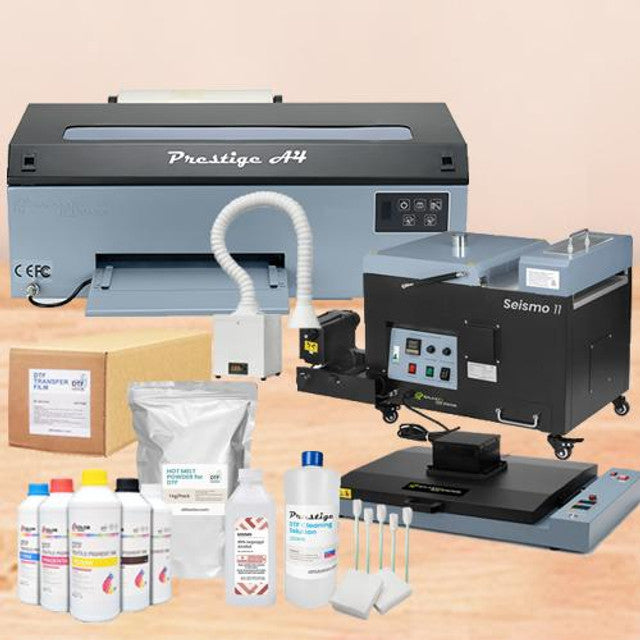 Prestige A4 DTF Printer, Shaker, & Oven Bundle - Premium | DTF Printer