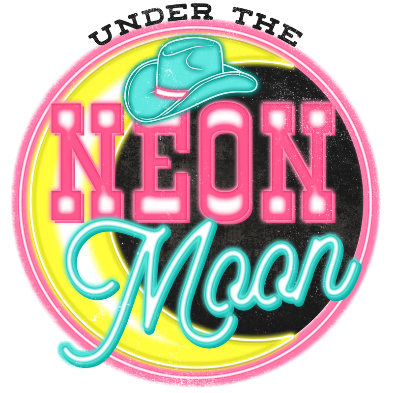 Direct to Film Transfer - Under the neon moon