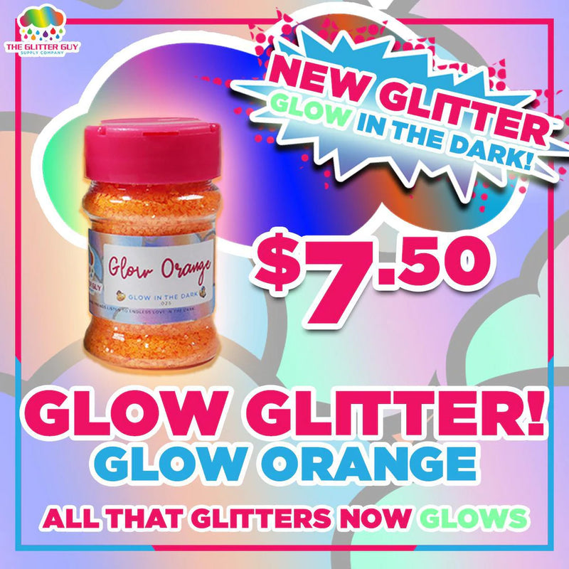 Glow Orange - The Glitter Guy - Glow in the Dark