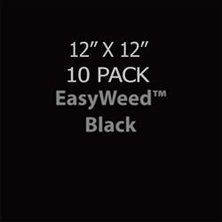 EasyWeed HTV 10-Sheet Pack: 12" x 12" Sheets - Black