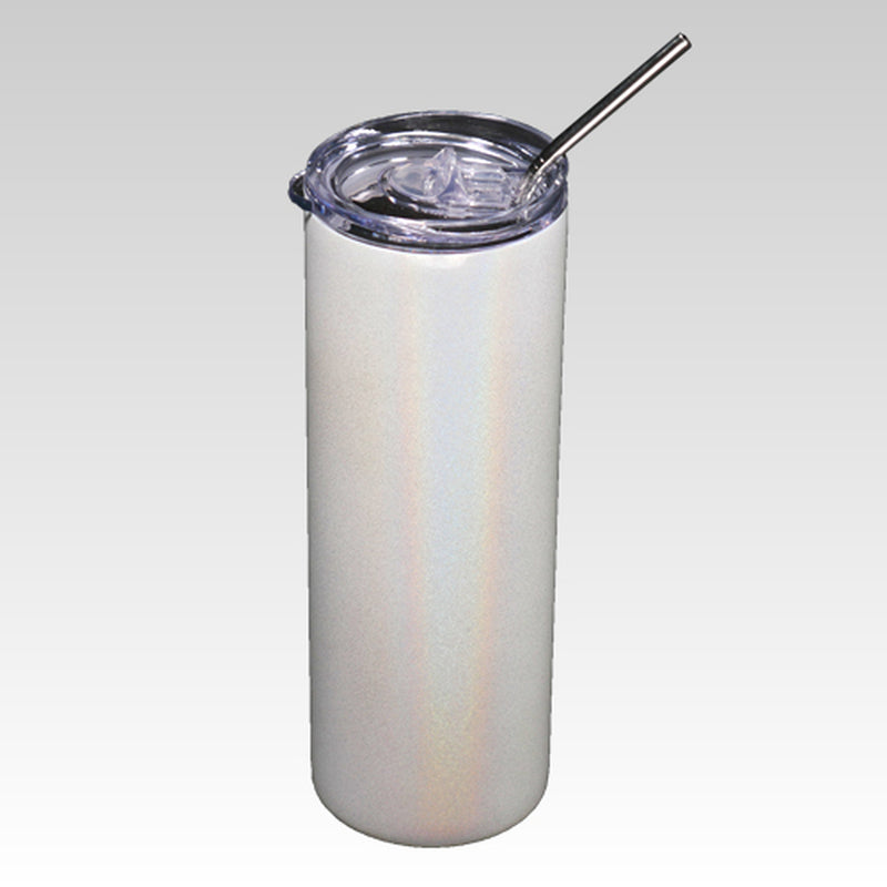 Sublimation Stainless Steel Holographic Glitter Tumbler with Straw 20 oz