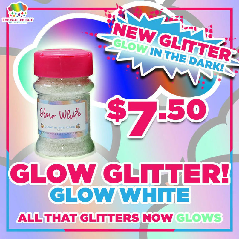 Glow White - The Glitter Guy - Glow in the Dark White