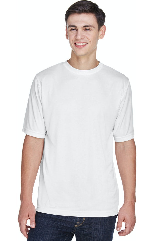 White Adult Sublimation Performance T-Shirt DryFit