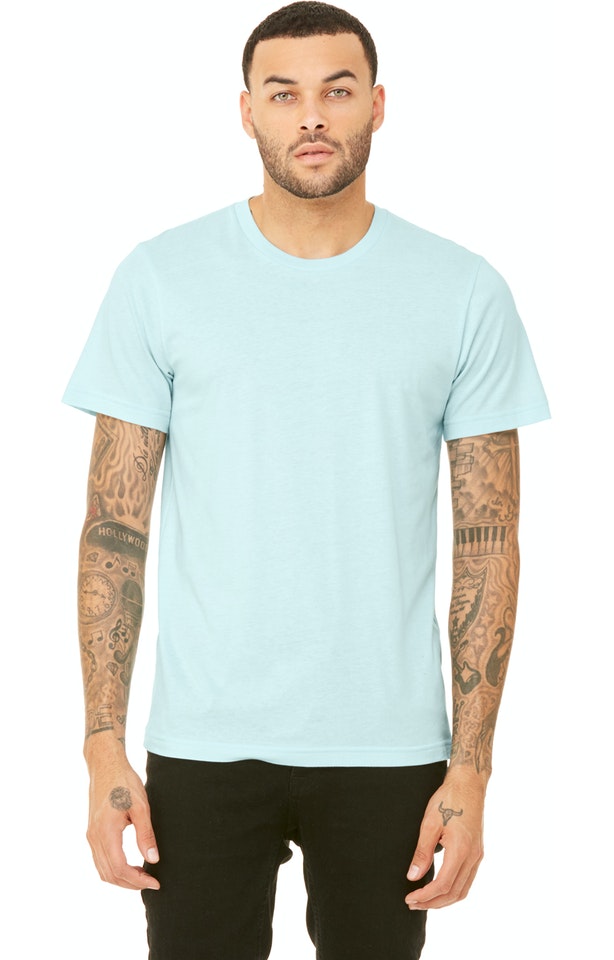 Heather Ice Blue Bella + Canva Unisex Heather CVC T-Shirt