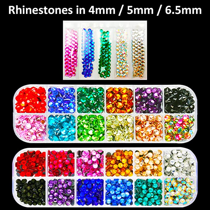 Hotfix Rhinestone Applicator Tool, 17 Colors Rinestones Set, Bedazzler Kit  with