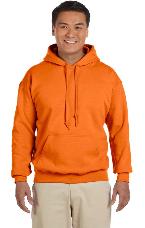 Safety Orange Adult Unisex Heavy Blend™ 8 oz., 50/50 Hood