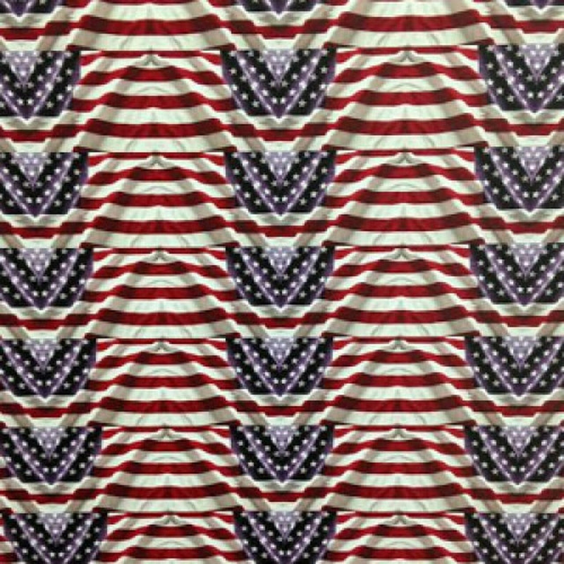 Printed Pattern Heat Transfer Vinyl - American Flags