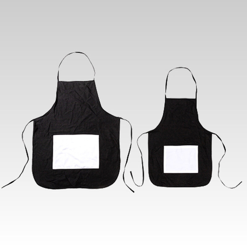 Black & White Sublimation Apron with Pockets