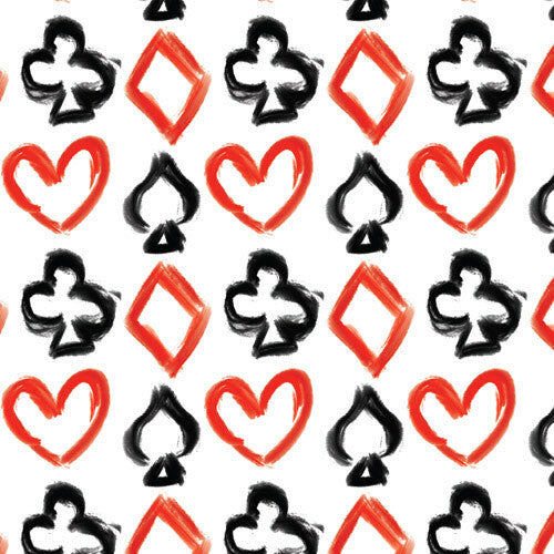 Printed Pattern Heat Transfer Vinyl - Card Symbols