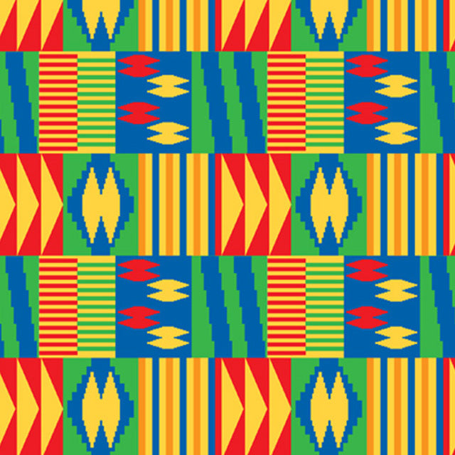 Regal African Kente Cloth Pattern Permanent Vinyl / Permanent Vinyl / Printed Permanent Vinyl