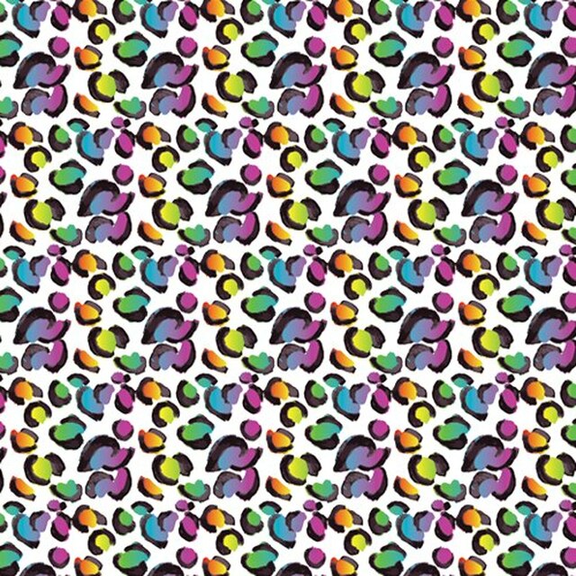 White Rainbow Leopard Easy Patterns 12" Pattern Heat Transfer Vinyl / Siser Easy Patterns / Printed HTV