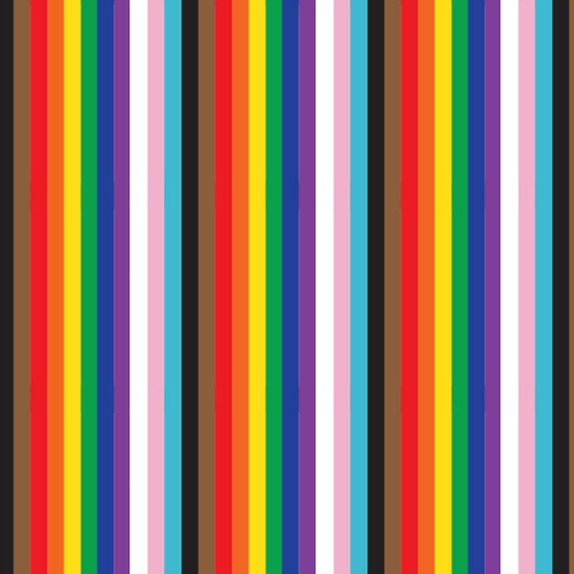 Printed Pattern Heat Transfer Vinyl - Pride Stripes
