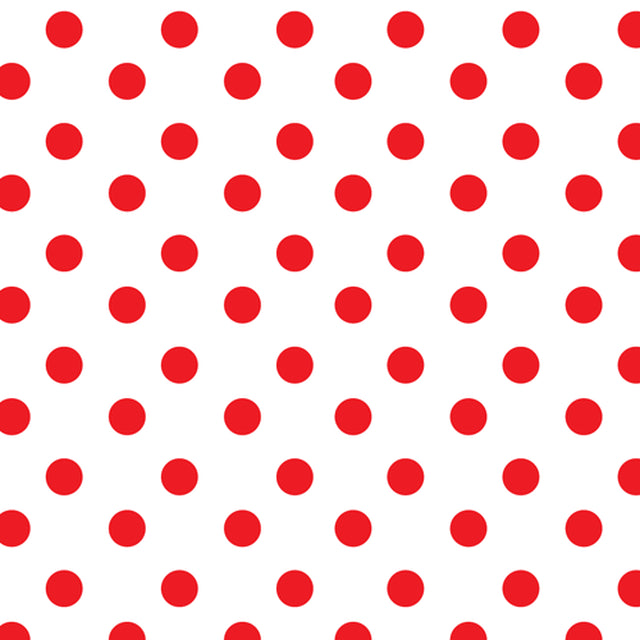 White and Red Polka Dots Permanent Vinyl / Printed Adhesive Vinyl / Pattern Permanent Vinyl