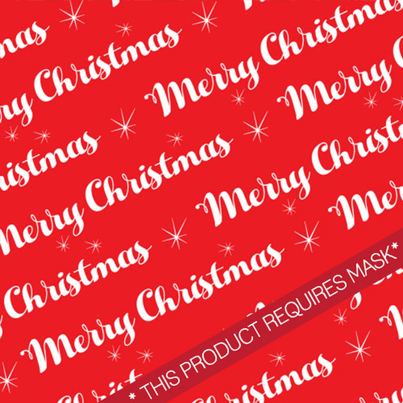 Merry Christmas 12" Pattern HTV / Siser Easy Patterns / Printed HTV / Custom Patterns