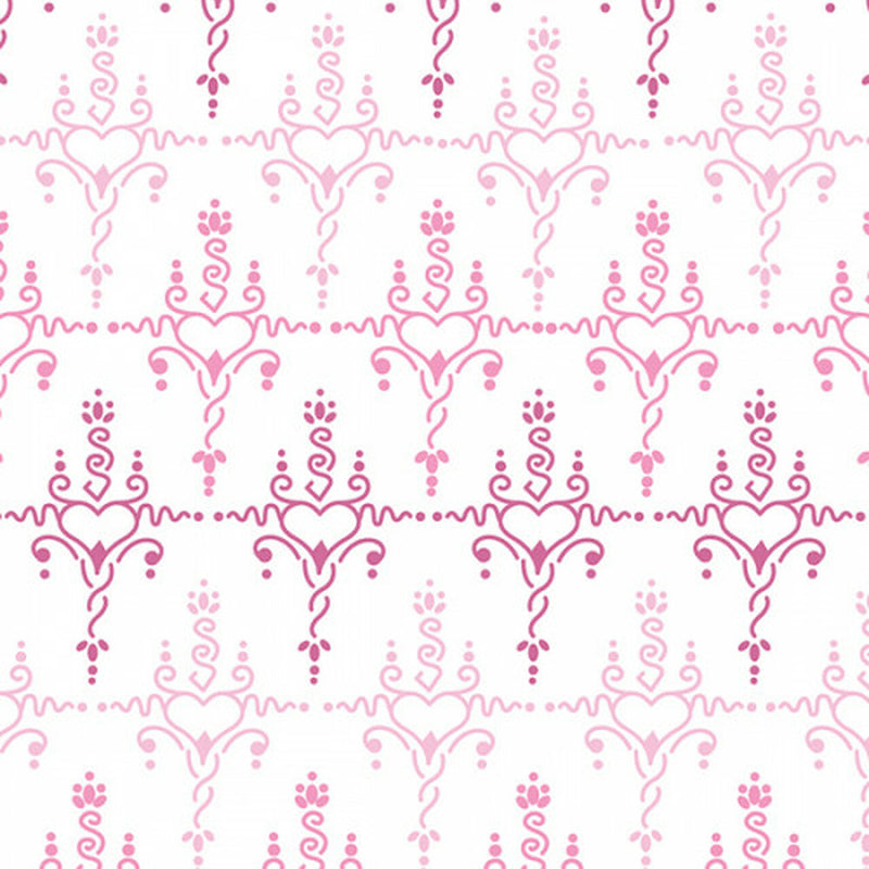 Pink Henna 12" Pattern Heat Transfer Vinyl / Siser Easy Patterns / Printed HTV