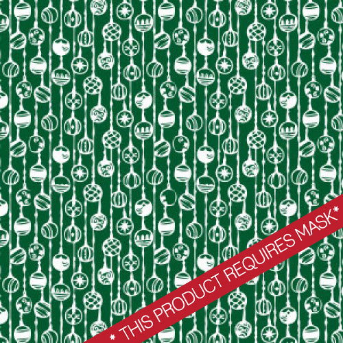 Green Ornaments 12" Pattern HTV / Siser Easy Patterns / Printed HTV / Custom Patterns