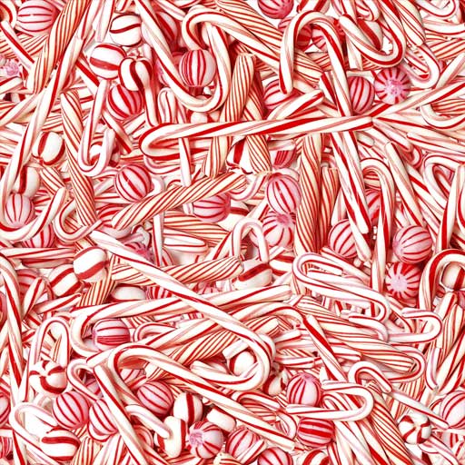 Printed Pattern Heat Transfer Vinyl - Candy Canes