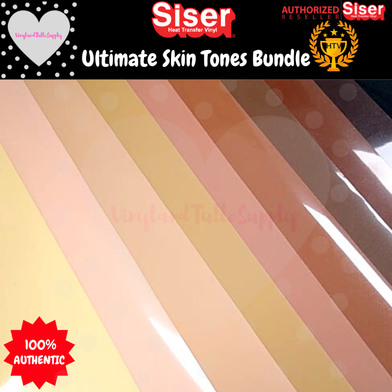 Ultimate Siser EasyWeed Skin Tones Bundle / 10 Sheet Pack / Skin Tones / Skin Shades