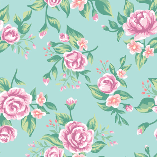 Printed Pattern Heat Transfer Vinyl - Vintage Rose