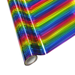 Laser Foils 12" StarCraft Electra Foil - Rainbow Lines