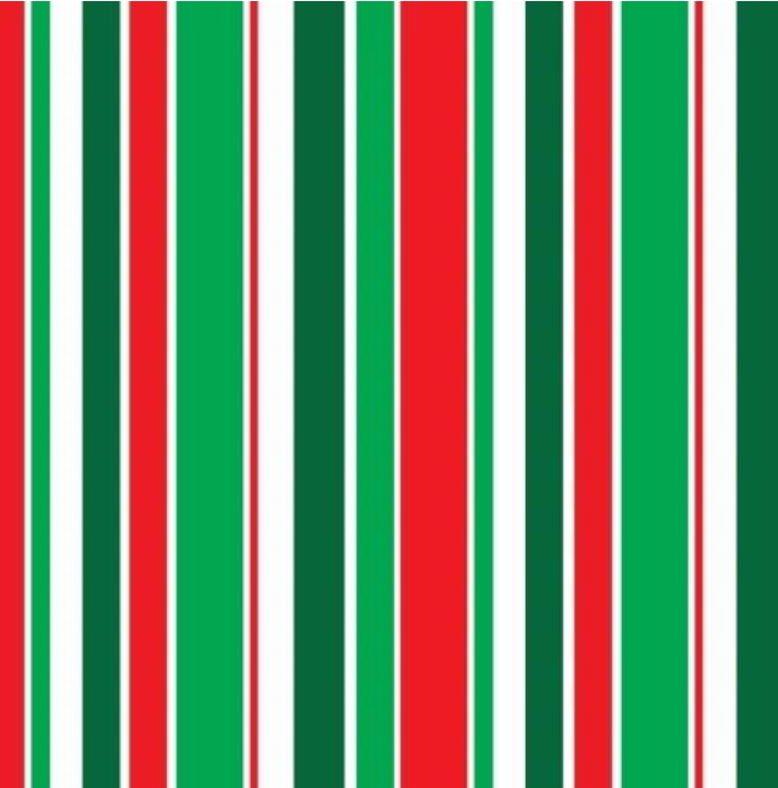 Christmas Stripes 12" Pattern Heat Transfer Vinyl / Siser Easy Patterns / Printed HTV