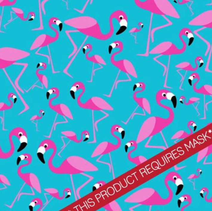 Printed Pattern Heat Transfer Vinyl - Flamingos