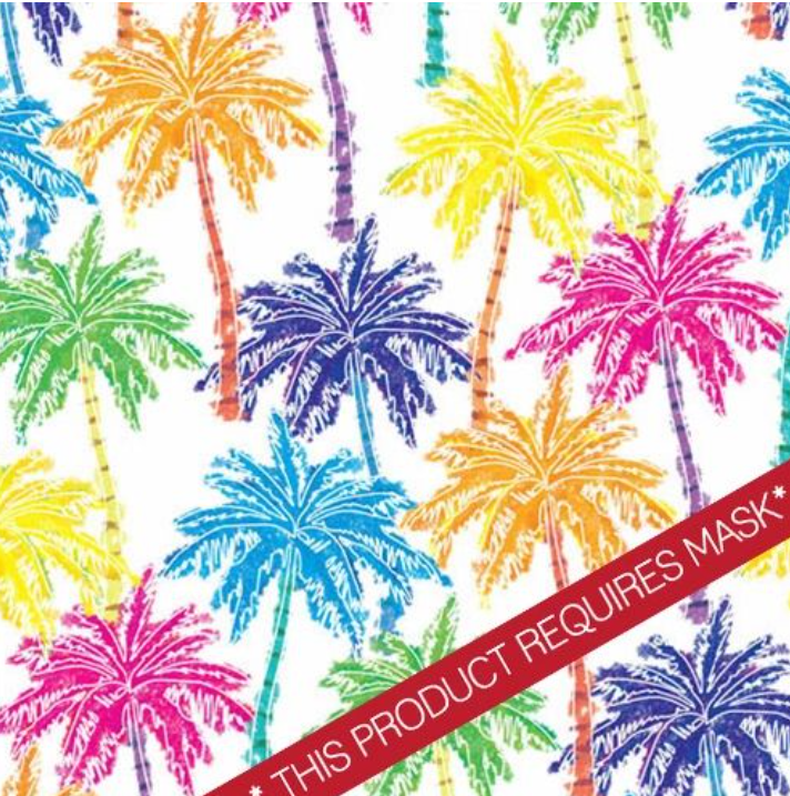 Water Color Palm Trees 12" Pattern Heat Transfer Vinyl / Siser Easy Patterns / Printed HTV