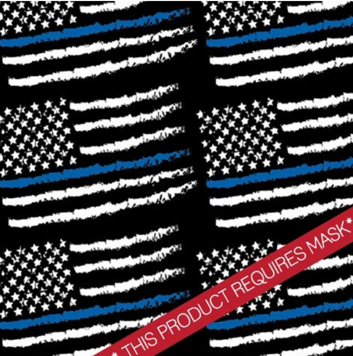 Printed Pattern Heat Transfer Vinyl - Police Flags