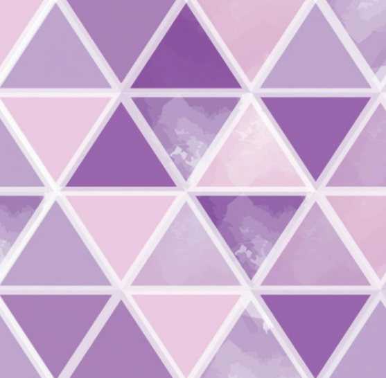 Printed Pattern Heat Transfer Vinyl - Purple Watercolor Triangles