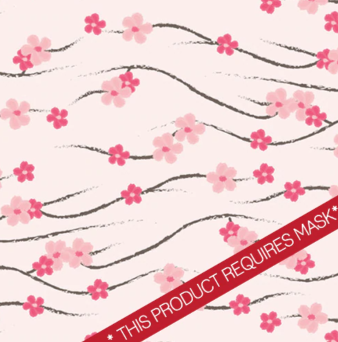Cherry Blossom 12" Pattern Heat Transfer Vinyl / Siser Easy Patterns / Printed HTV