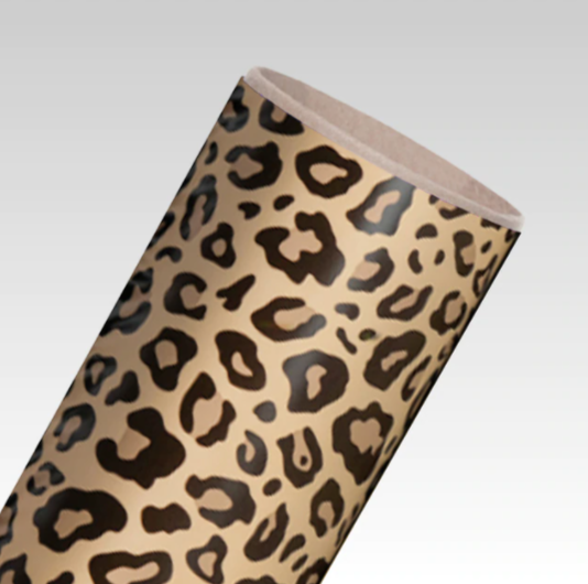 Printed Adhesive Vinyl | Pattern Permanent Vinyl - Siser Leopard Tan