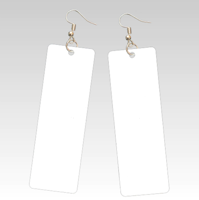 Sublimation Rectangle Earrings