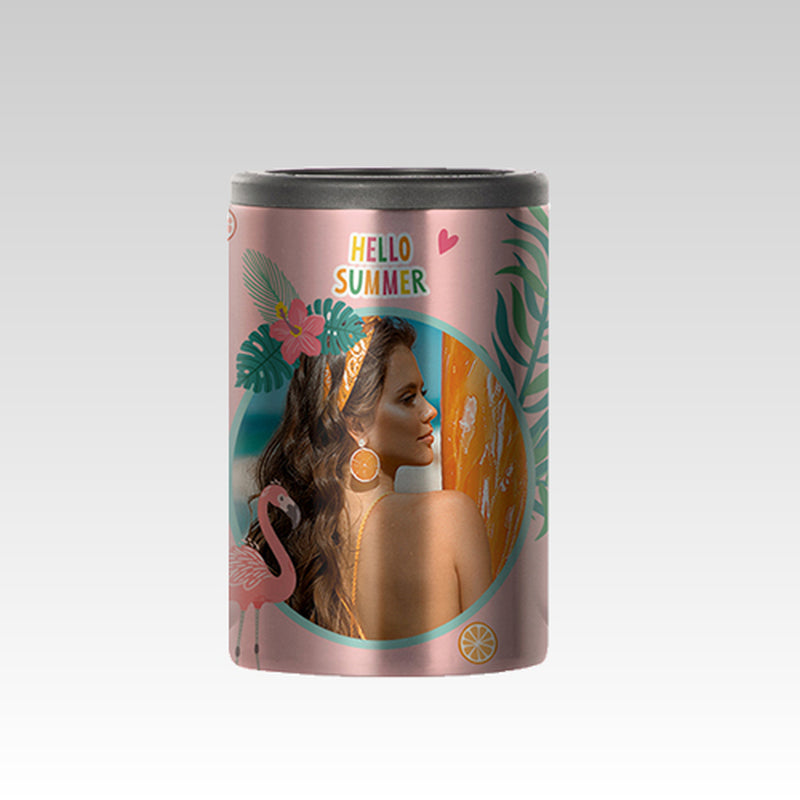 Sublimation Stainless Steel Silver Can Cooler