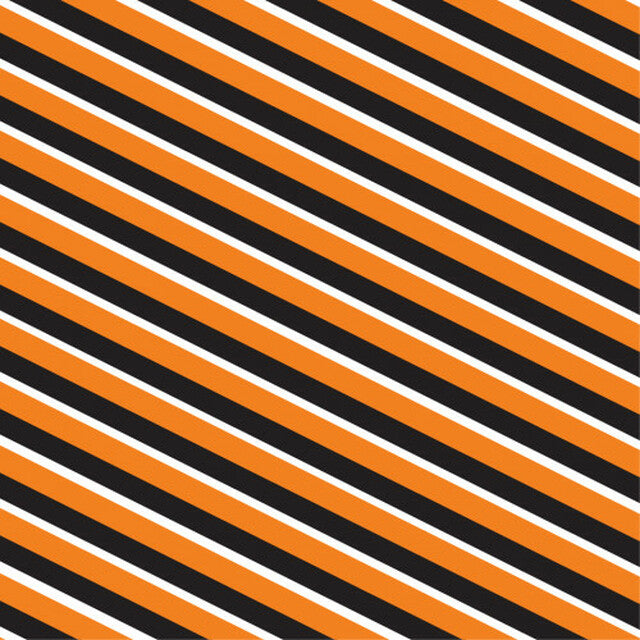 Diagonal Halloween Stripes 12" Pattern Heat Transfer Vinyl / Siser Easy Patterns / Printed HTV / Custom Patterns