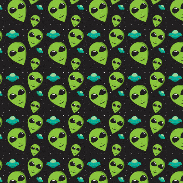 Printed Pattern Heat Transfer Vinyl - Aliens in Space