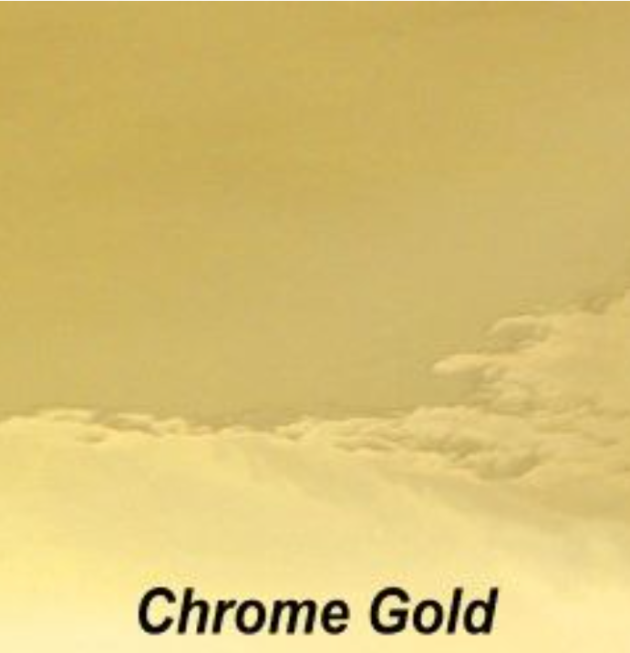 Gold Chrome | Adhesive Permanent Vinyl | Gold Foil Vinyl