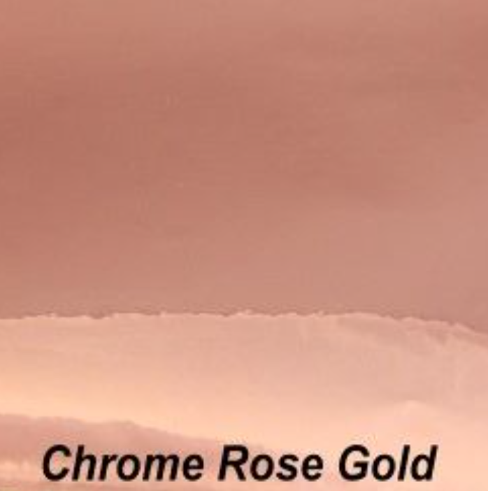 Chrome Rose Gold | Adhesive Permanent Vinyl | Foil Vinyl