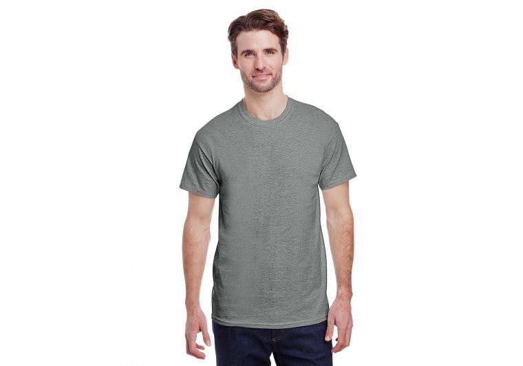 Graphite Heather Gildan Adult Unisex Heavy Cotton™ 5.3 oz. T-Shirt