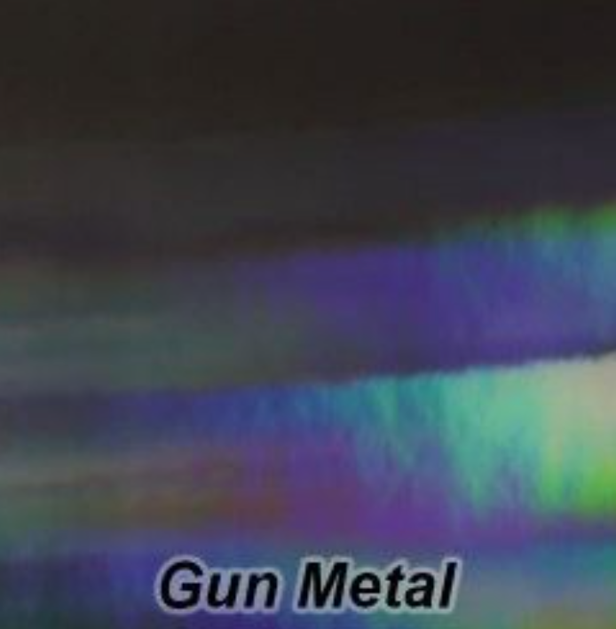 Holographic -Gunmetal - Permanent Adhesive Vinyl