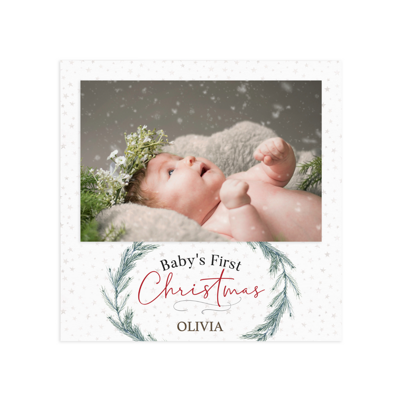 SUBLIMATION BABY'S FIRST CHRISTMAS PHOTO FRAME